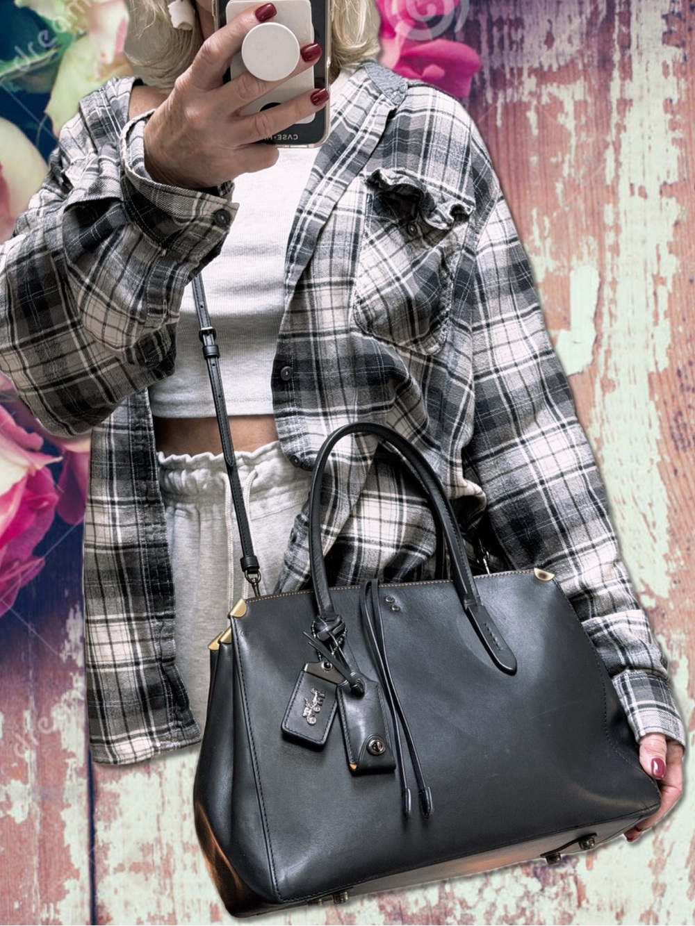 COACH 1941 COOPER CARRYALL BLACK LEATHER BAG 22821 - Picture 17 of 17